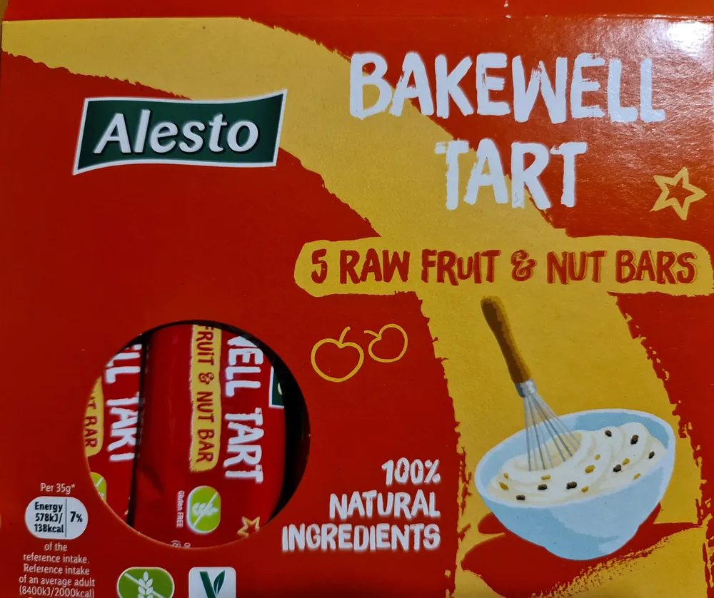 Bakewell Tart Raw Fruit & Nut Bars
