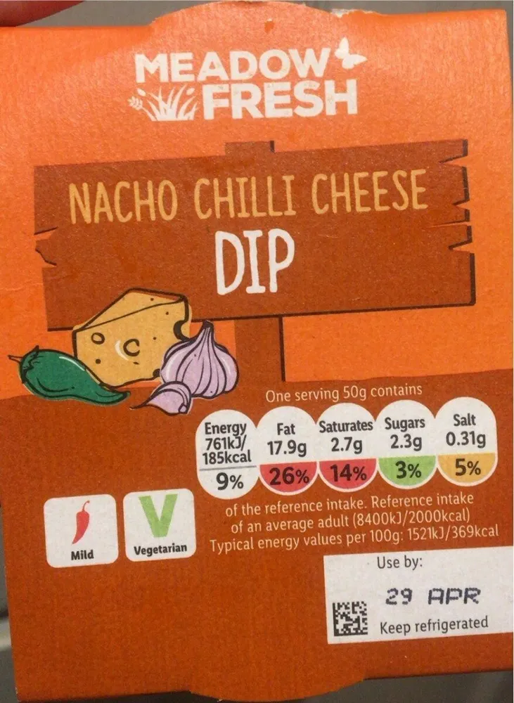 Nacho chilli cheese dip