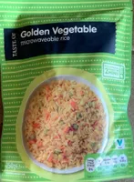 Golden vegetable microwave rice