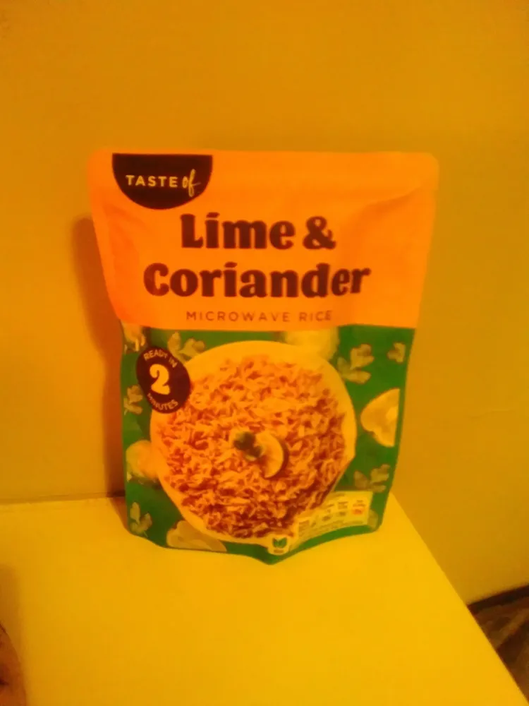 Lime & coriander microwave rice