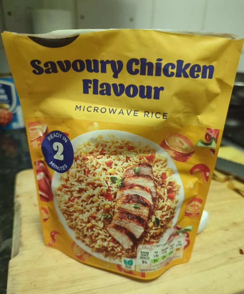 savoury chicken flavour microwave rice