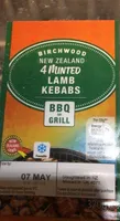 Minted lamb kebabs