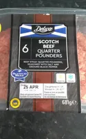 Scotch beef quarter pounders