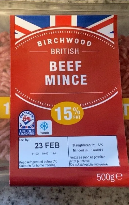 Beef mince