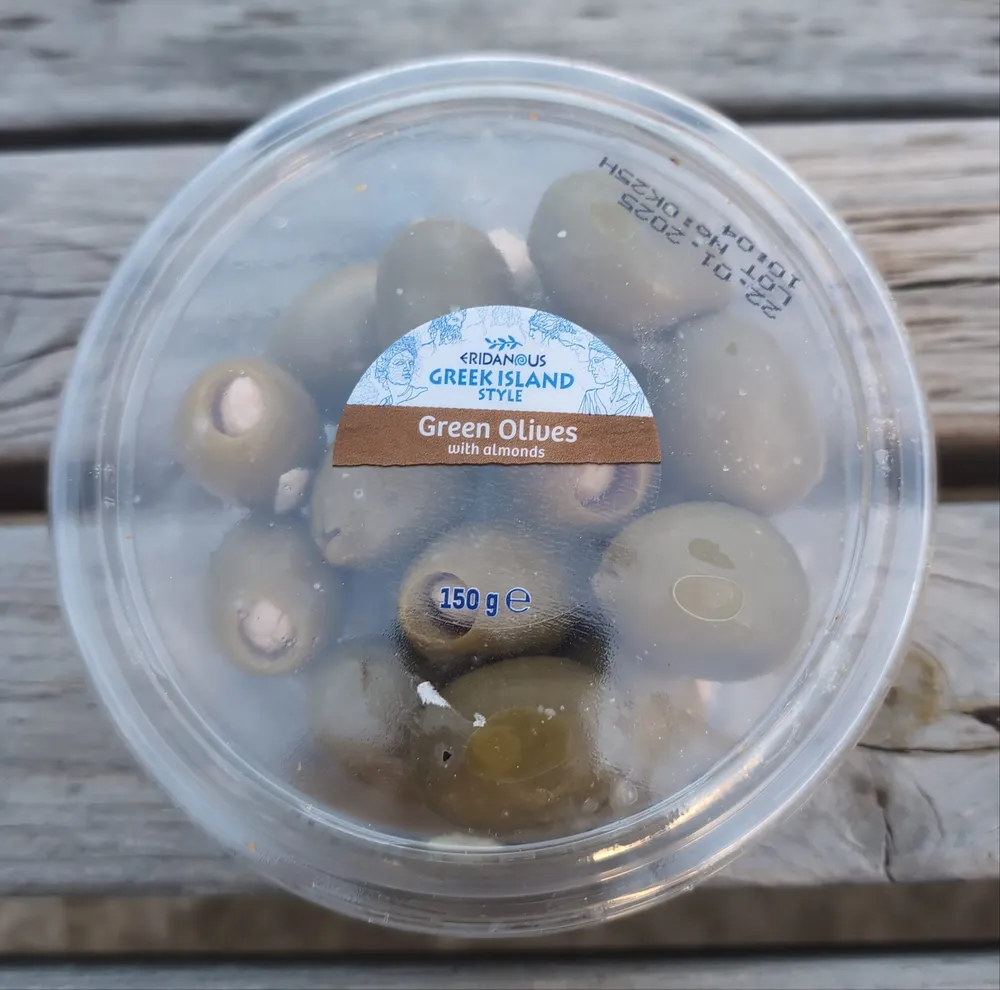 Green Olives with almonds