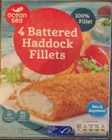 4 Battered Haddock Fillets