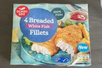 4 breaded white fish fillet