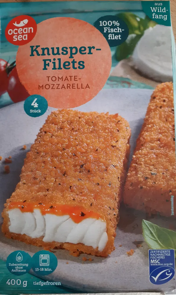 Knusperfilets Tomate Mozzarella