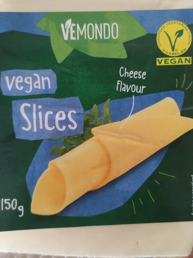 Vegan slices cheese flavour