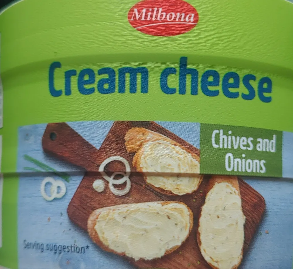 Cream cheese Chives and Onions