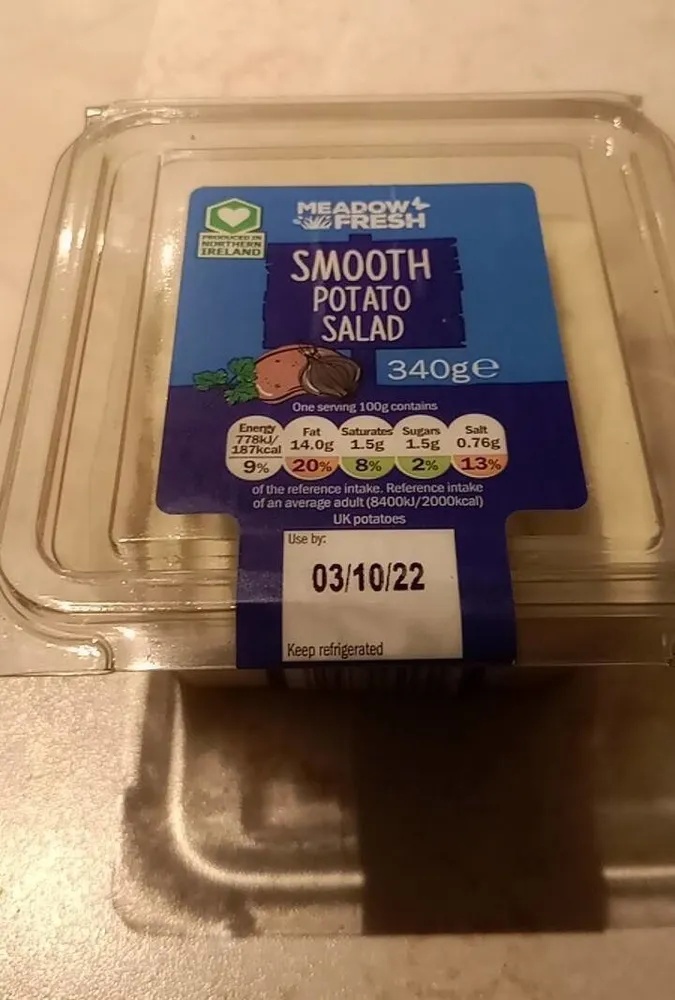 Smooth potato salad