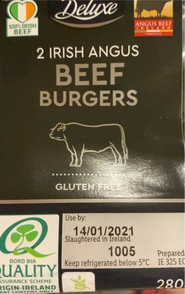 100% IRISH BEEF Deluxe ANGUS BEEF 2 IRISH ANGUS BE