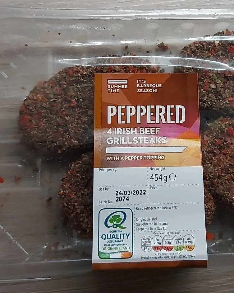 Peppered chicken fillets