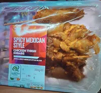 Spicy Mexican Style chicken thigh kebabs