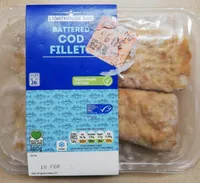 Battered cod fillet