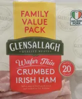 Water thin crumbled Irish ham