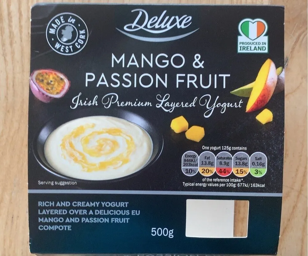 Mango & Passionfruit Layered Yogurt