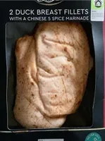 Duck breast fillets eith a chinese 5 spice marinade