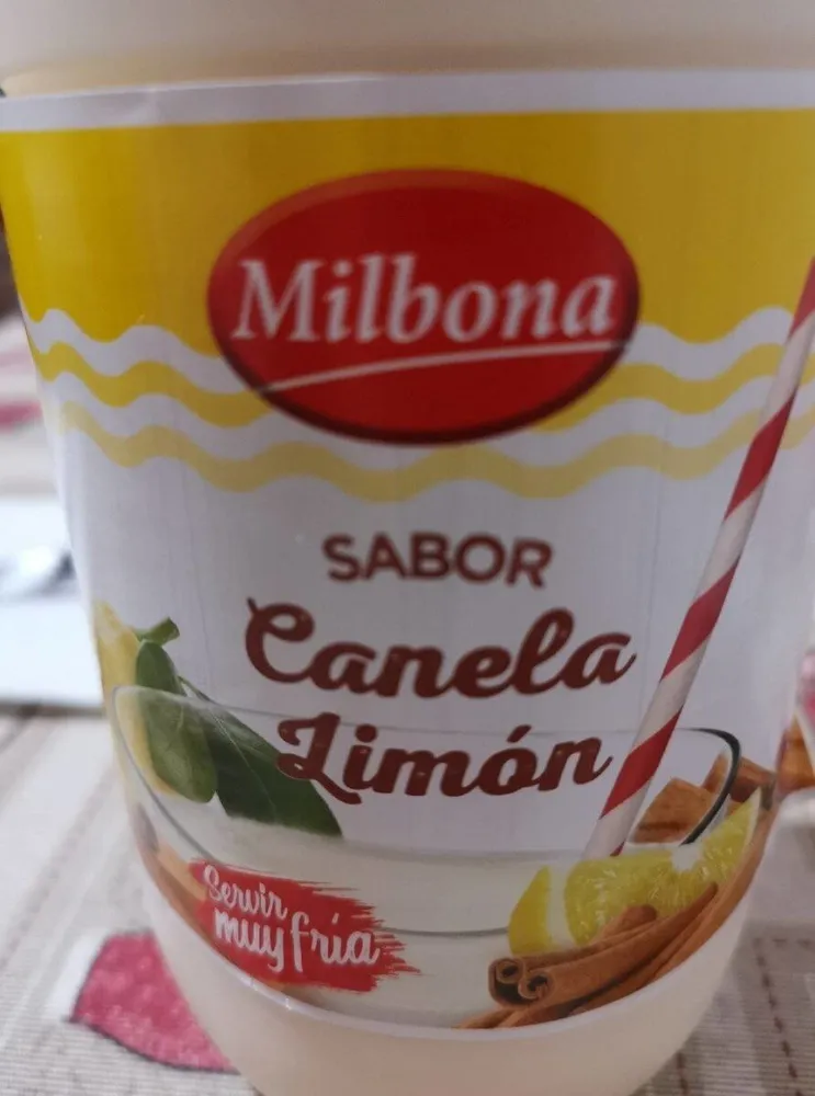 Bebida láctea canela y limón