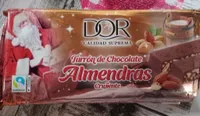 Turrón de chocolate y almendras crujiente