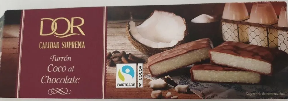 Turrón coco al chocolate