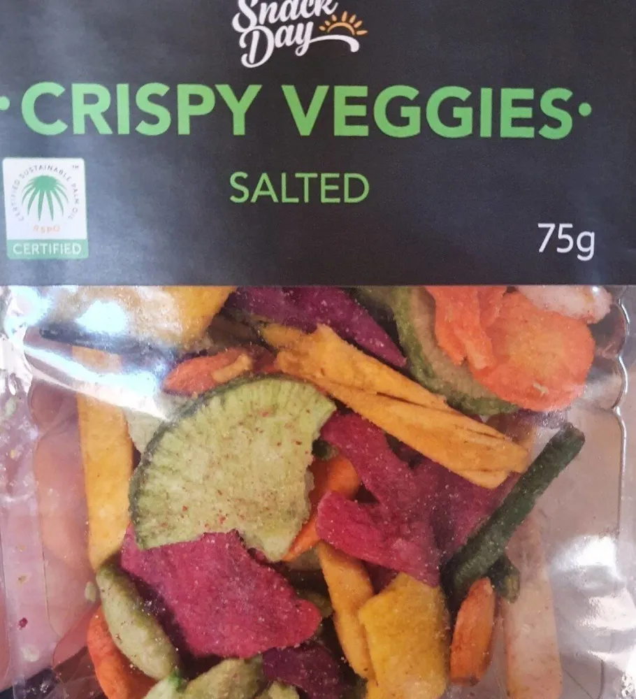 Crispy veggies salted