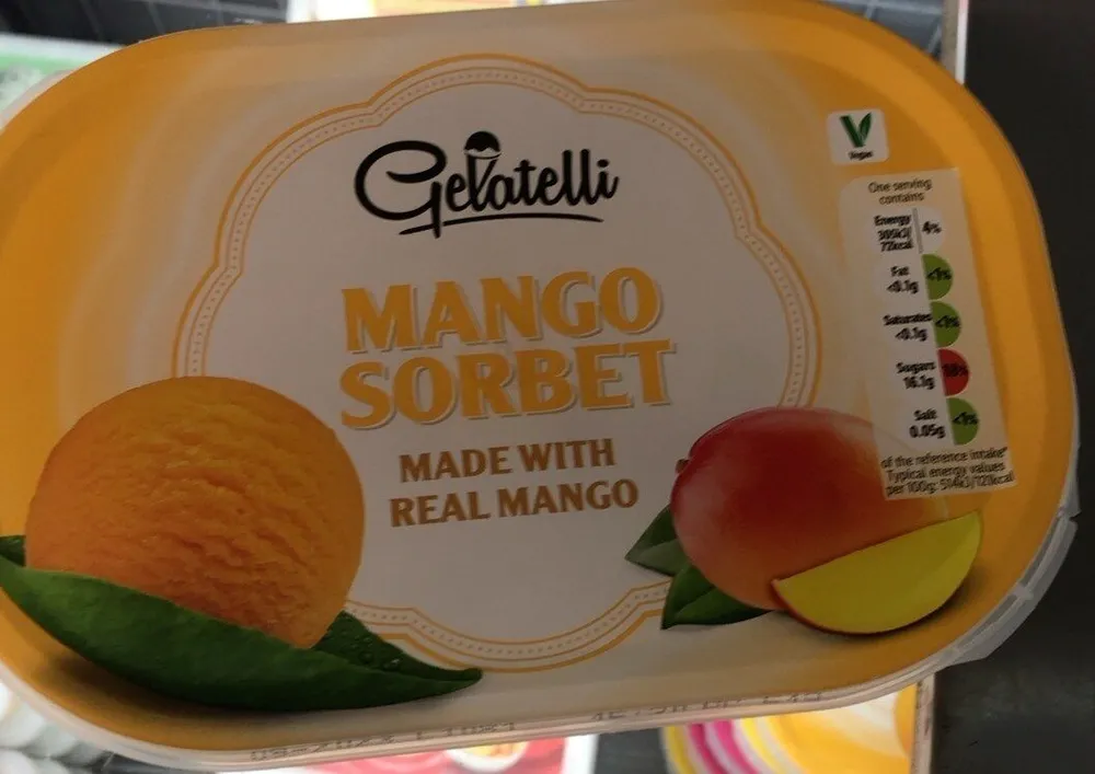 Mango sorbet