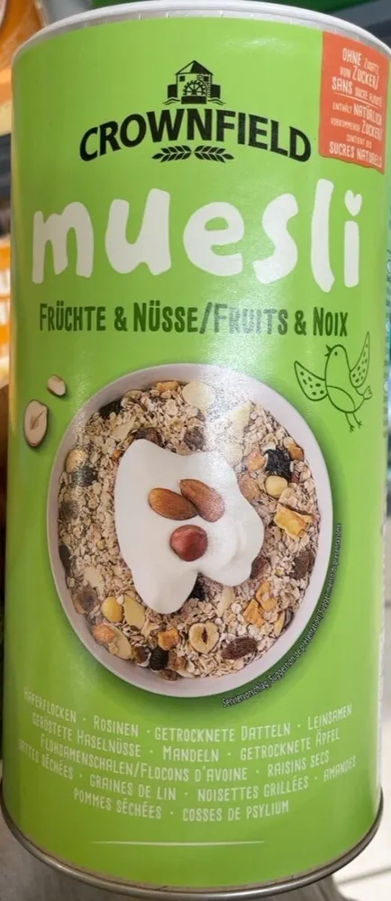 Muesli Früche und Nüsse