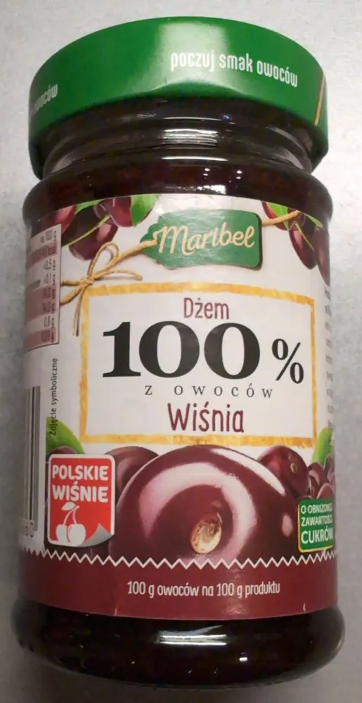 Dżem 100% z owoców Wiśnia