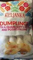Dumplings with quark soft cheese and potato filling