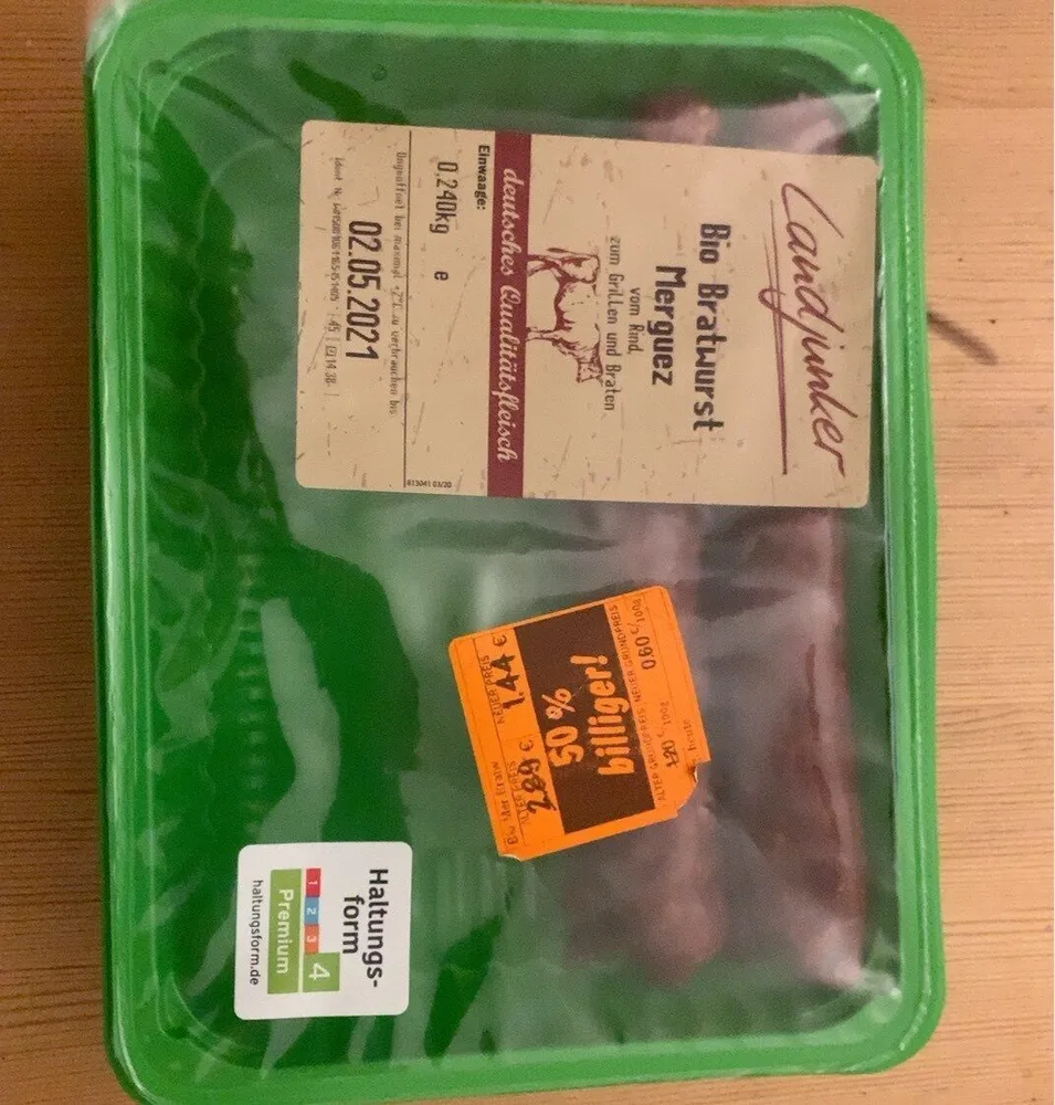 bio bratwurst merguez
