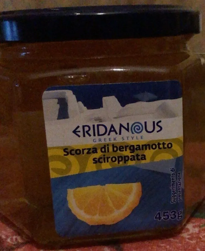 Scorza di bergamotto sciroppata