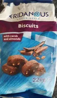 Biscuits with carob and almonds