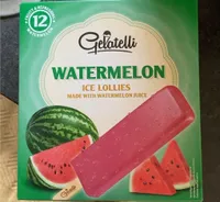 Watermelon ice lollies