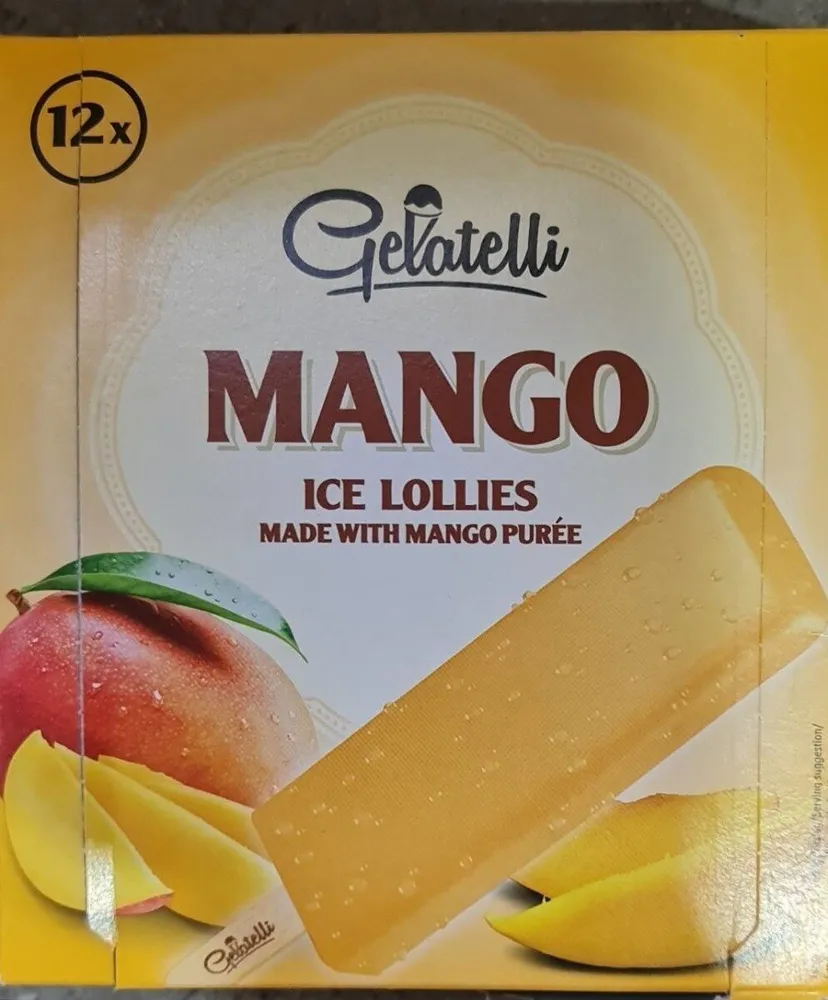 Mango ice lollies
