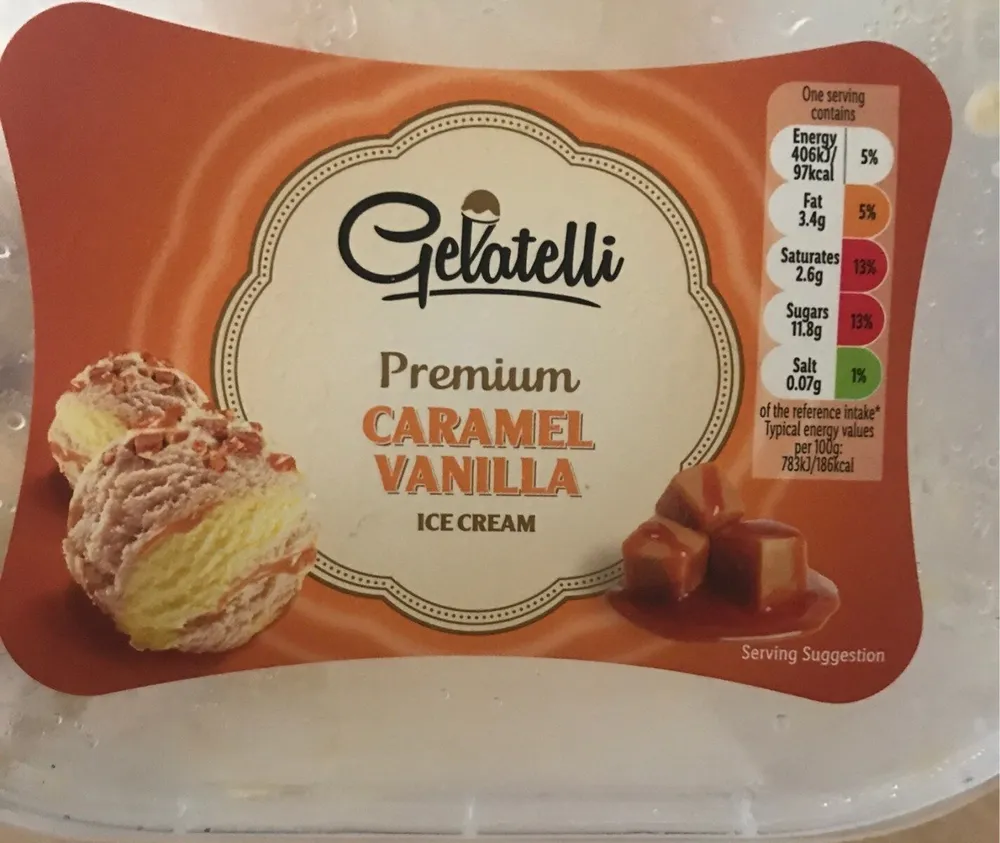 Premium caramel vanila ice cream