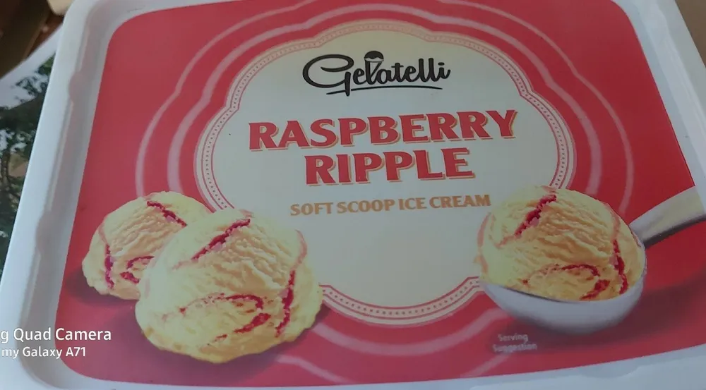 Raspberry ripple ice cream