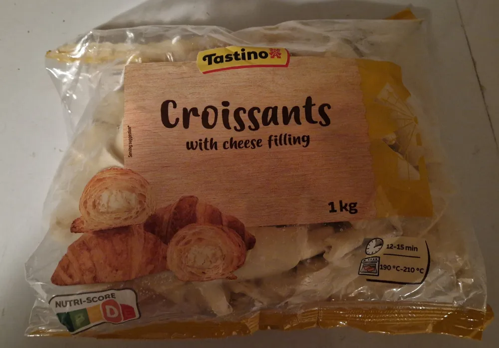 Croissants with cheese filling