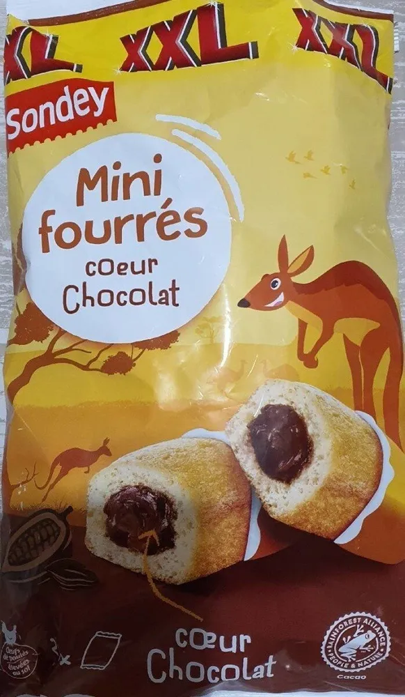 Mini fourrés cœur chocolat