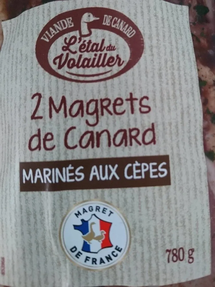 Magret de canard mariné aux cèpes