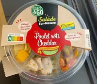 Salade poulet roti cheddar