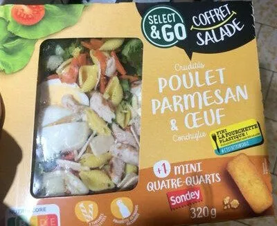 Coffret salade poulet parmesan & oeuf