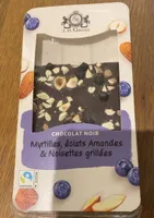 Tablette chocolat noir Myrtille