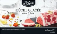 Bûche glacée citron et fraise