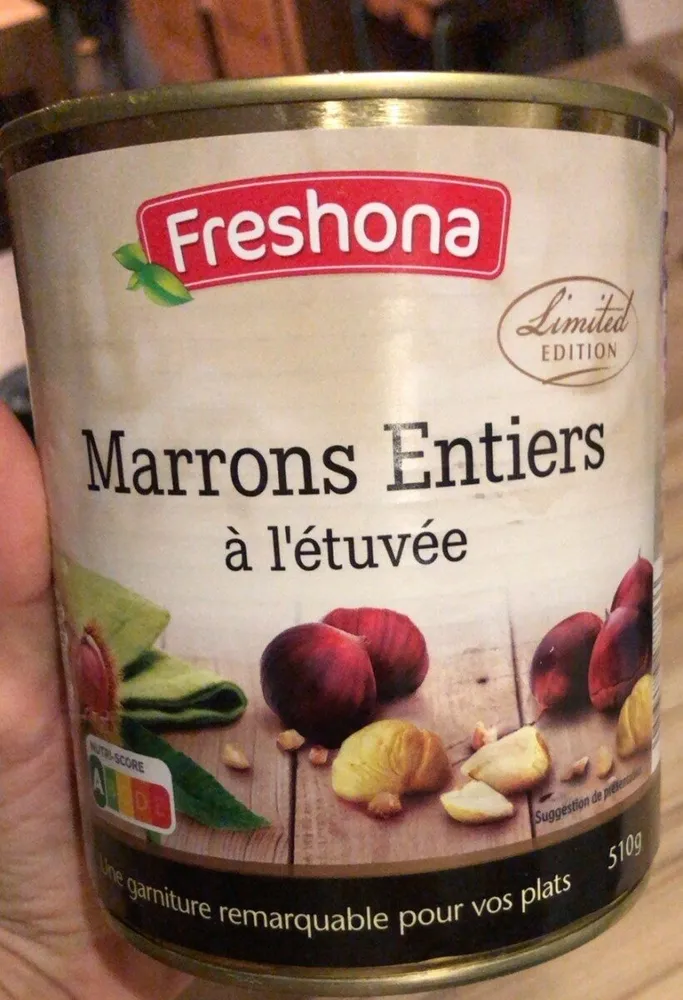 Marrons entiers à l'étuvée