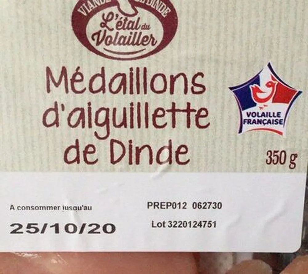 Médaillons d'aiguillette de dinde