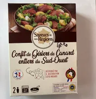Confit gesiers e cabard entuers du dud-ouest