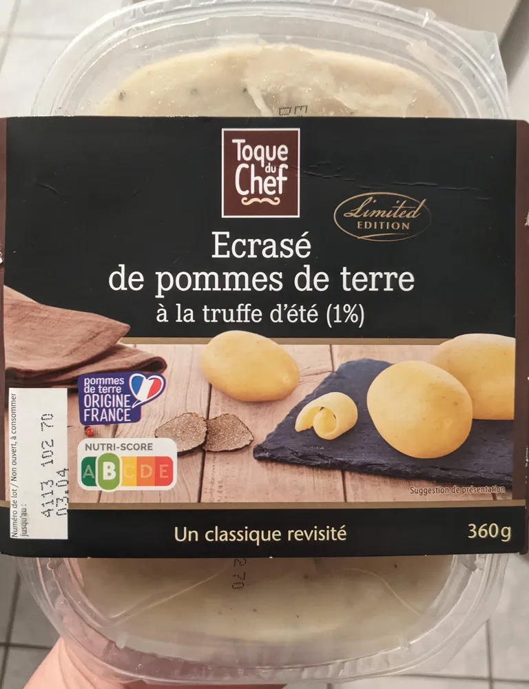 Écrasé de pommes de terre à la truffe d'été