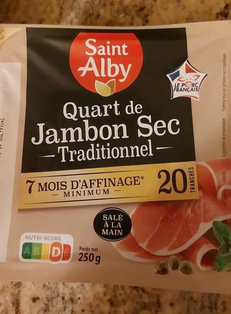 Quart de jambon sec traditionnel