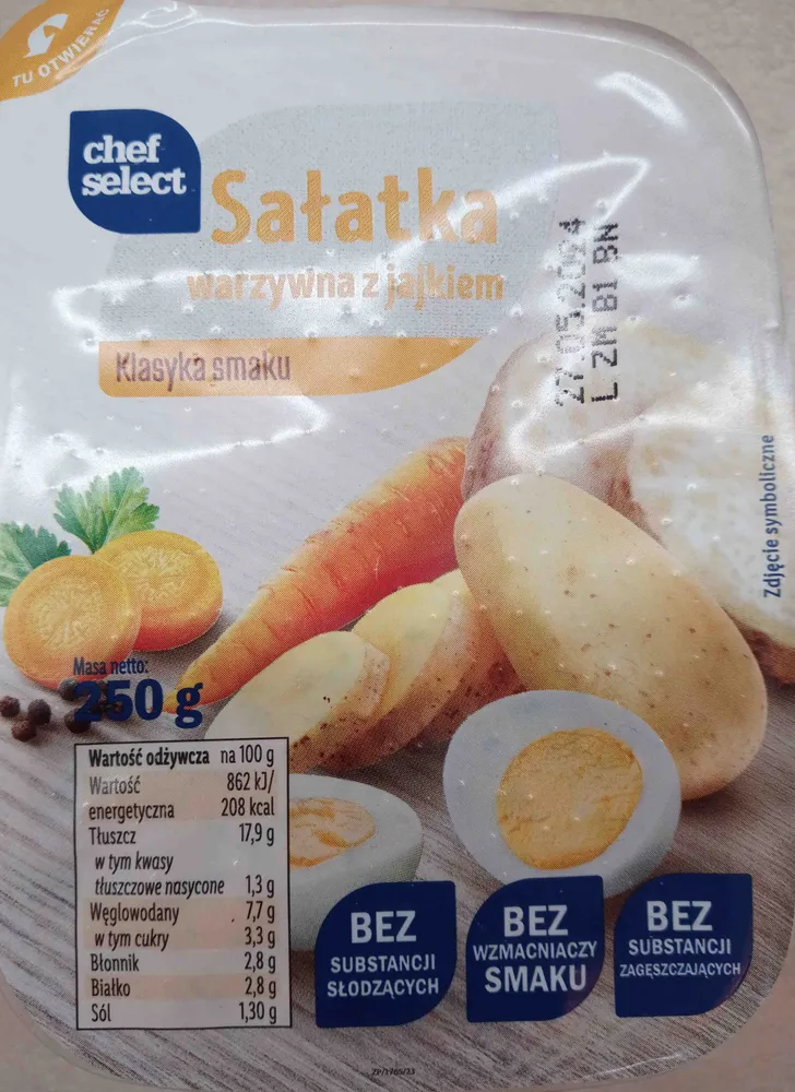 Sałatka warzywna z jajkiem